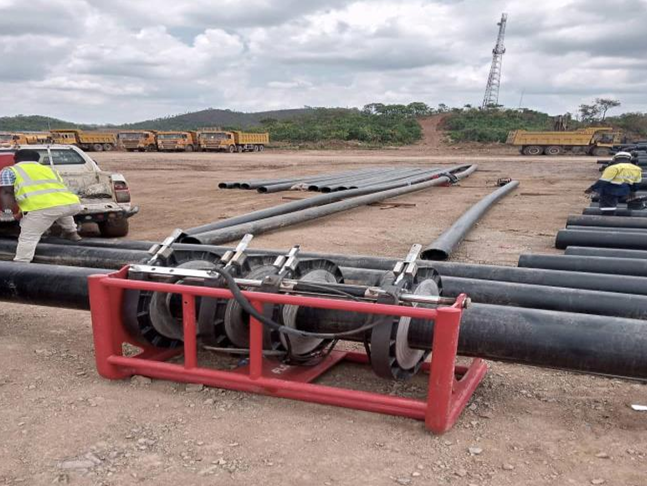 Projet EGMF/KATONTO : Soudage et installation de tuyaux PEHD DN 200